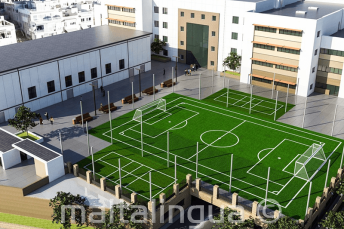 여름 학교 건물